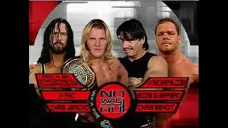 Chris Jericho vs Chris Benoit vs Eddie Guerrero vs X-Pac - No Way Out 2001 - Highlights