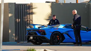 Lamborghini SVJ Police Caught Shooting Fire, INSANE AMG GT Black Series.