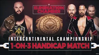 WR3D braun strowman vs shinsuke nakamura cesaro and sami zayn elimination chamber 2020 ic cp 3 on 1