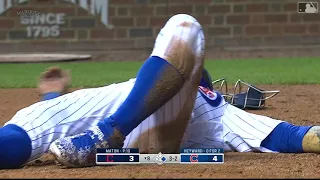 Javier Baez Scores From First After Steal, Error