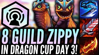 THIS IS THE POWER OF 8 GUILD ZIPPY! | Dragon Cup Day 3 | Teamfight Tactics Set 7.5 Patch 12.18