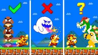 Mario Wonder. But Which Enemies Can Golden Flower Mario Defeat??? | Game Animation