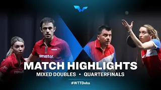 B. Szocs/O. Ionescu vs I. Lupulesku/A. Karakasevic | WTT Contender Doha 2021 | XD | QF Highlights