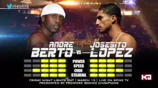 The Gauge | Andre Berto vs Josesito Lopez | Friday March 13, SpikeTV