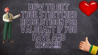 How to get true stretched resolution for Valorant using AMD.