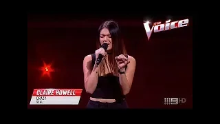 Blind Audition: Claire Howell - Crazy - The Voice Australia 2017