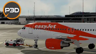 Prepar3dv5 | Easyjet 28UB Euroairport Basel Mulhouse-Freiburg to Bristol | Airbus A320-200