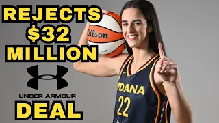 🚨Caitlin Clark Rejects $32 Million Under Armour Deal From Steph Curry