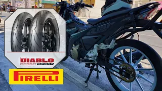 Pirelli Diablo Rosso Sport | For our Suzuki Raider 150 Fi | Big Tire Concept