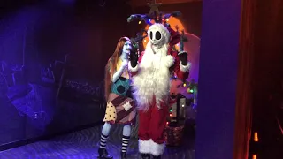 A Nightmare Before Christmas Decorations and Characters at Disney's Magic Kingdom