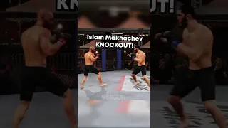 Islam Makhachev KO's Conor McGregor UFC 4 #shorts