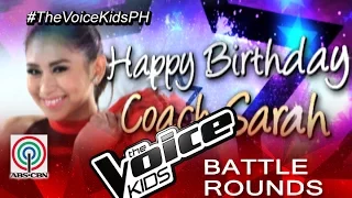 The Voice Kids Philippines 2015: Happy Birthday Coach Sarah Geronimo!