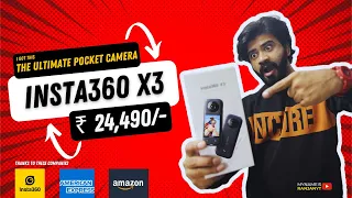 INSTA 360 X3 at just ₹24,490/  |  The Ultimate Pocket Camera and High-Tech Camera on the Planet!?