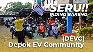 #EVRIDE RIDING KEBERSAMAAN KOMUNITAS EV DEPOK! KEREN-KEREN MOTOR LISTRIK NYA!!