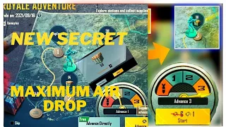 NEW SECRET TRICK TO MAXIMUM AIR DROP IN ROYAL ADVENTURE IN PUBG MOBILE.LAST DAY TO EXTRA RP POINT.