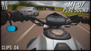 PURE SOUND, ACCELERATION, CITY RIDING! YAMAHA MT-07 TOCE EXHAUST [HD AUDIO]