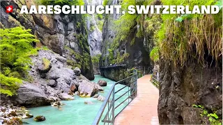 🇨🇭 The Most Beautiful Gorge in Switzerland - Aareschlucht in Meiringen - Relaxing Walking Tour