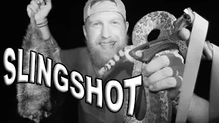 Rattlesnake And Possum Slingshot Hunting Catch And Cook / Day  8 Of 30 Day Survival Challenge  Texas