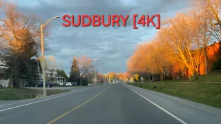 Explore Canada 🇨🇦 | Sudbury - 4K |  Sunset Drive #canada #sudbury #ontario #drive #4k #explore