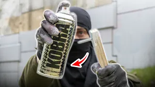 Smashing a hole in a SPRAY CAN