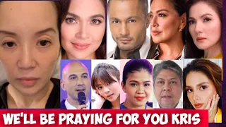 MGA CELEBRITIES NAGPA-ABOT NG PANALANGIN AT MORAL SUPPORT KAY KRIS AQUINO !