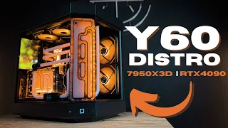 INSANE HYTE Y60 Distro Custom Loop Water-Cooling PC Build [RTX 4090 | Ryzen 9 7950X3D]