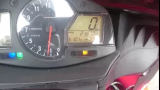 Honda CBR600RR 2009 ошибка