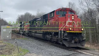 (Safetran Type 1 E-Bell) April Break Railfanning at Mount Albert, Beaverton, Rathburn, and Udney