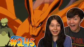 My Girlfriend REACTS to Naruto Shippuden EP 245 (Reaction/Review)