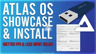 Atlas OS Windows Showcase & Installation GUIDE! (Windows *BUT* Optimized for Gaming)