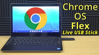 Chrome OS Flex Live USB Stick Dual Boot Using An Old Slow Low Powered Windows Laptop (4K RE-UPLOAD)