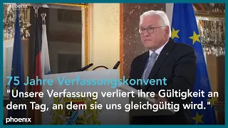 75 Jahre Verfassungskonvent: Rede Bundespräsident Steinmeier