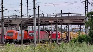 Hochbetrieb am ÖBB Bahnknoten Wien-Kledering