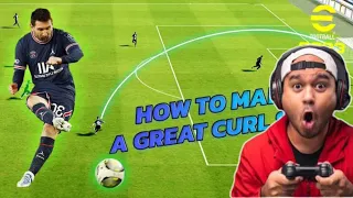 Efootball 2024 - HOW TO CURL EASILY LIKE A PROFESSIONAL / CURVE SHOT TUTORIAL