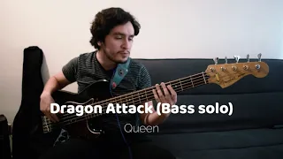 Dragon Attack (cover) - Bass solo - Queen