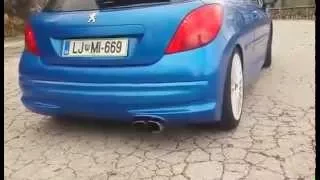 Peugeot 207 rc custum exhaust sound