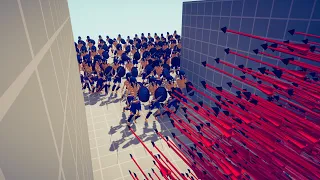 100x SKELETON vs EVERY GOD in Corridor 🔥 TABS - Totally Accurate Battle Simulator