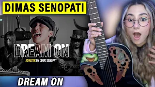 DIMAS SENOPATI Aerosmith - Dream On (Acoustic Cover) | Singer Bassist Musician Reacts