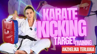 Karate Kicking Target Training by Anzhelika Terliuga