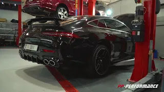 Mercedes-AMG GT 53 4-Door Coupe w/ catless Fi EXHAUST and PP-Performance Dubai Stage 2 Tune