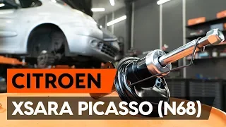 Kā nomainīt priekšējās piekares amortizatora statni CITROEN XSARA PICASSO (N68) [AUTODOC]