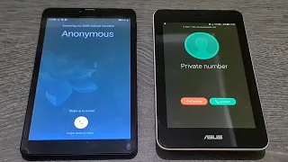 EVERCOSS Tab VS ASUS Tab incoming call & outgoing call Ringtone