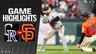 Rockies vs. Giants Game Highlights (5/17/24) | MLB Highlights