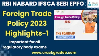 Foreign Trade Policy 2023 Highlights: RBI/NABARD/IBPS/SBI/SEBI/IFSCA/PFRDA-1