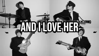 And I Love Her - The Beatles - Guitar, Bass, Bongos and Vocals - Full Cover