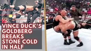 Raw, Feb. 9, 2004: Vince McMahon Ducked😬- Goldberg Spear Broke Stone Cold in Half - Wrestling Rewind