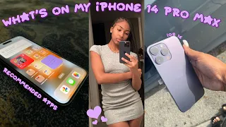 what’s on my iphone 14 pro max purple | ios 16 | app recommendations
