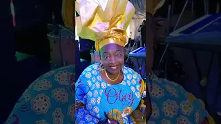 Checkout Madam Kofo beautiful Headgear at Ebenezer Obey's 80th Birthday