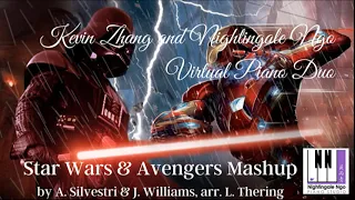 Star Wars/Avengers mashup piano duo