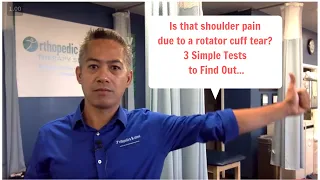 3 WAYS TO TEST FOR A ROTATOR CUFF TEAR | OBTS